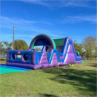 Rentable Inflatable Obstacle Course Outdoor Bouncy Race Obstacles Ninj