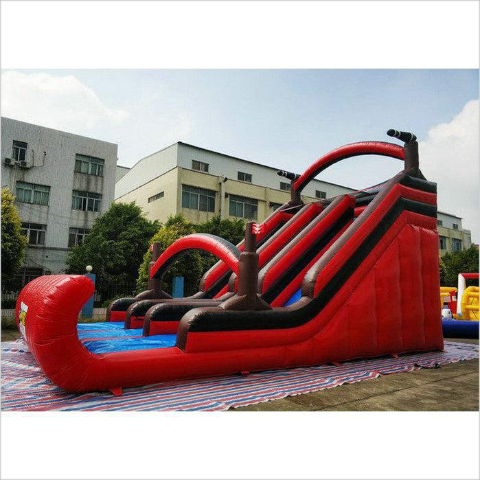 Silk Printing Large Pirate Inflatable Slip Slide For Backyard Activiti