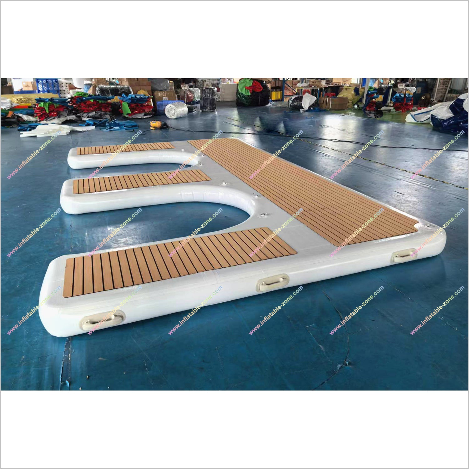 Inflatable Matis Raft Inflatable Jet Ski Dock Island Floating Raft Yacht Deck Inflatable Swim ...