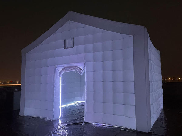 Large White Inflatable Nightclub Cube Wedding Tent Portable Inflatable Night Club