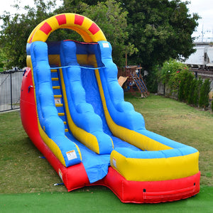 Circus Mega Water Inflatable Slide Garden Water Inflatables Wet And Dry Slide Bouncers For Parties