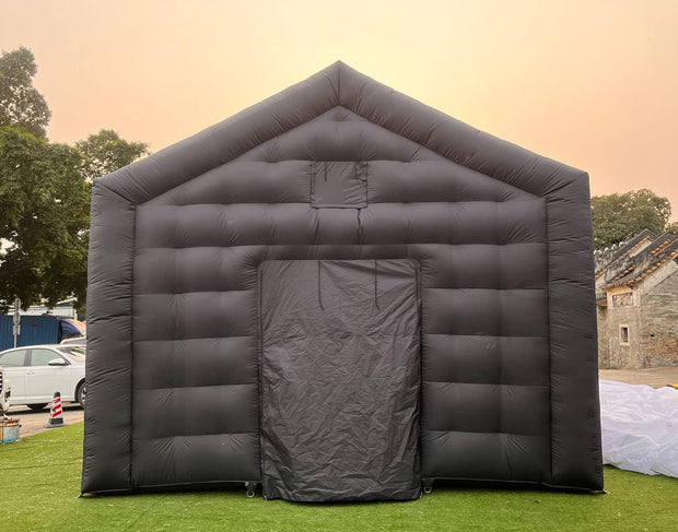 Large Black Inflatable NightCube Wedding Tent Square Gazebo Event Room Big Mobile Portable Inflatable Night Club Party Pavilion Disco Tent