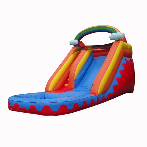 Rainbow Commercial Grade Water Slide Inflatable Pool Near Me Play Centre For Kids And Adults