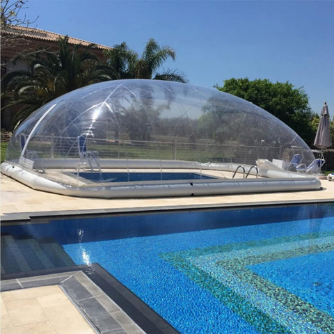 Inflatable Pool Cover Air Clear Bubble Inflatable Pool Cover Dome Rectangular Inflatable Cover Outdoor Party