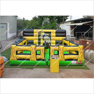 Cow Shape Mechanical Bull Bounce House Rodeo Machine Rent A Mechanical Bull Amusement Park Ride For Sale - Inflatable-Zone