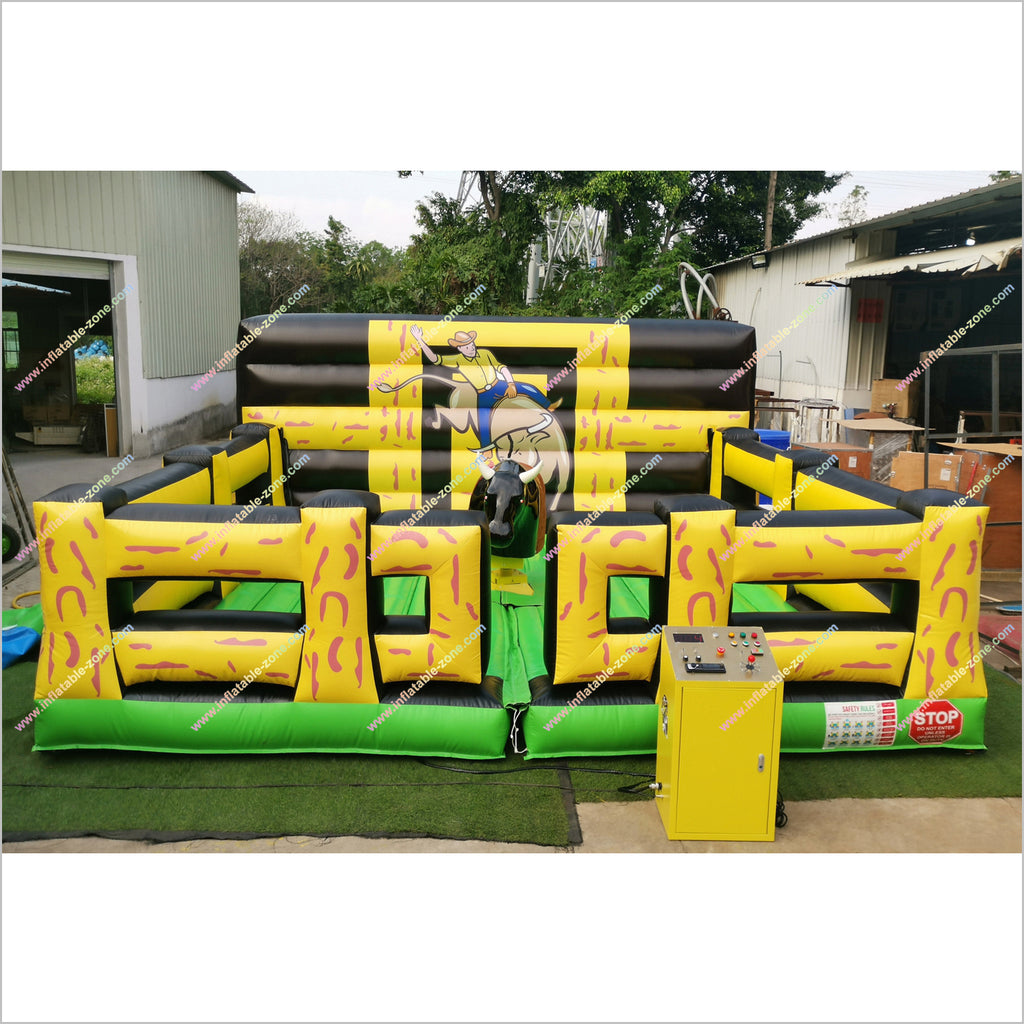 Best Amusement Park Ride Blow Up Mechanical Bull Inflatable Bull Renta