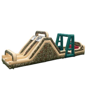 Inflatable Obstacle Army Boot Camp Challenge Obstacle Course Military Camouflage Barrier Inflatable Games Courses Bounce