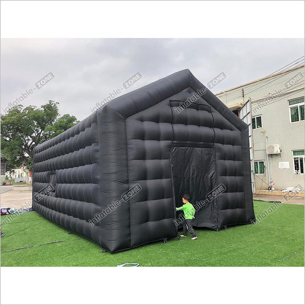 Large Black Inflatable Nightcube Wedding Tent Square Gazebo Event Room ...