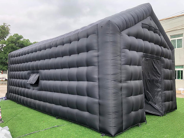 Large Black Inflatable Nightcube Wedding Tent Square Gazebo Event