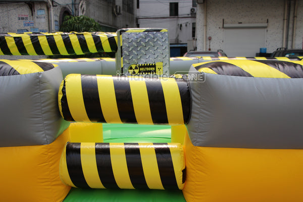 Outdoor Inflatable Wipeout Sports Games Mechanical Inflatable Sweeper Game For Kids And Adults