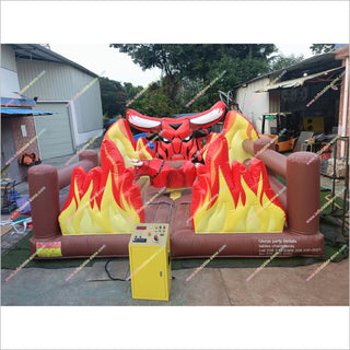 Red Flame Mechanical Bull Renting Near Me Inflatable Bull Riding Mechanical Rodeo Bull For Sale - Inflatable-Zone