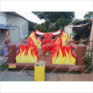 Red Flame Mechanical Bull Renting Near Me Inflatable Bull Riding Mechanical Rodeo Bull For Sale - Inflatable-Zone