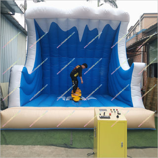 Wave Surfer Machine Inflatable Amusement Park Outdoor Inflatable Surfing Machine Surfboard Ride Wave
