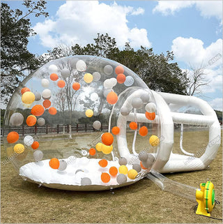 blow up bubble tent Party Inflatable Clear Bubble Tent Camping Tent With Tunnel White Infl