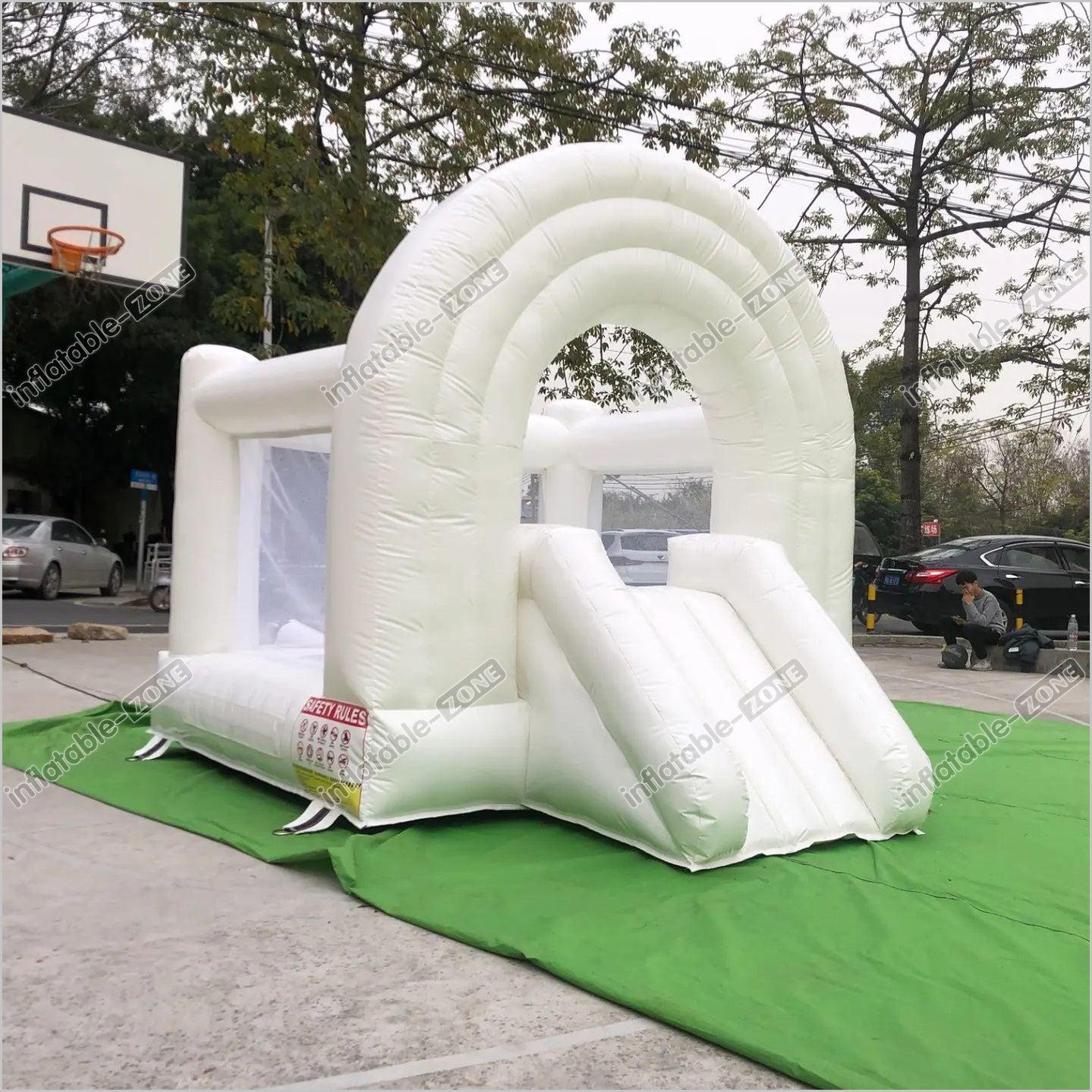 Hot Sell Inflatable White Bounce House For Kids, Commercial Bounce Cas