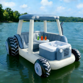 Kick Back Inflatable Tractor Lake Floats Sip Cold Drinks Inflatable Tractor Float Chill With Friends