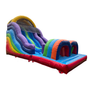 Mega Inflatable Slide Bouncer Obstacle Jump And Slide Blow Up Party Dry Slide Play Center