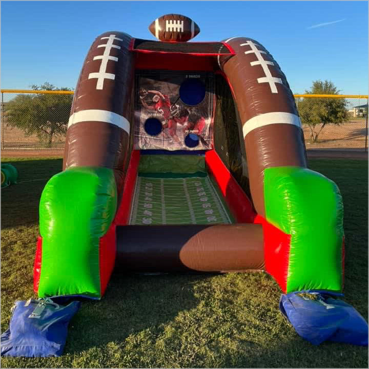 Sports Events Inflatable Football Game Toss Quarterback Pass Attack ...