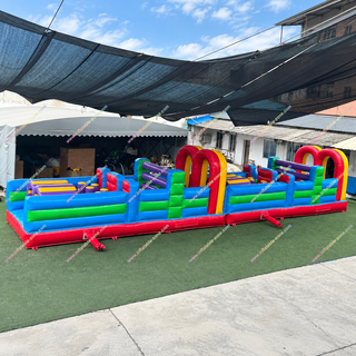 Take on the ultimate challenge with our Adult Inflatable Obstacle Course Rental! Perfect for parties, team-building, and events, this wipeout-style course delivers non-stop action. Designed for all skill levels, it’s an inclusive playground experience. Race, jump, and conquer! Book now for thrilling fun near you!