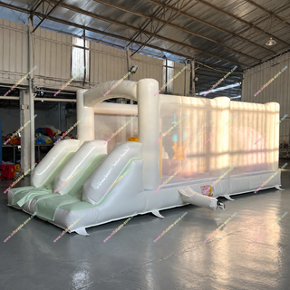 Challenge guests with this Adult Size Obstacle Course Inflatable Bounce House featuring exciting obstacles and double slides. Designed in trendy pastel colors, it’s perfect for parties, rentals, and events. Built for durability and high-energy fun, this inflatable assault course delivers competitive excitement for teens and adults alike.