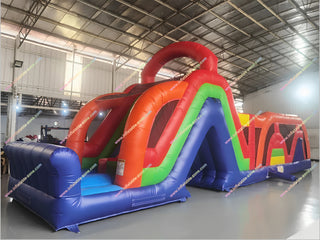 Adults Inflatable Assault Course Warrior Dash Race Entertainment Amusement Park Giant Inflatable Obstacle Course For Sale