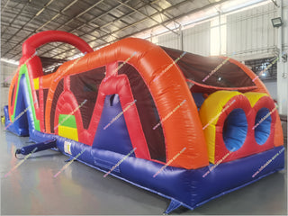 Adults Inflatable Assault Course Warrior Dash Race Entertainment Amusement Park Giant Inflatable Obstacle Course For Sale