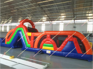 Adults Inflatable Assault Course Warrior Dash Race Entertainment Amusement Park Giant Inflatable Obstacle Course For Sale