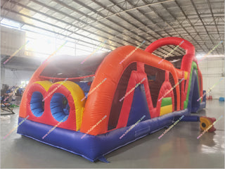 Adults Inflatable Assault Course Warrior Dash Race Entertainment Amusement Park Giant Inflatable Obstacle Course For Sale