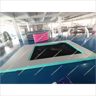 Anti Jellyfish Pool Inflatable Fishing Platform Water Floating Dock Inflatable Sea Swimming Pool For Yacht With Net