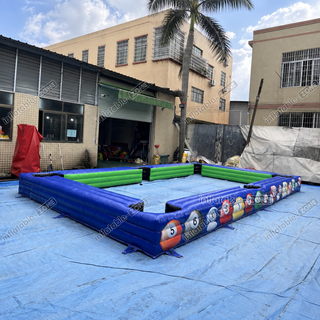 Elevate your outdoor fun with our Attractive Inflatable Pool Table Arena! This versatile inflatable features a snooker ball game, soccer, and billiards all in one, offering a unique and engaging experience. Perfect for parties and events, it combines the thrill of multiple games in a spacious, inflatable setup. Easy to set up and enjoy, it’s ideal for players of all ages. Bring excitement and variety to your gathering with this dynamic inflatable pool and football game!