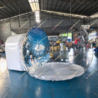 Create magical holiday moments with this Awesome Snow Globe Inflatable Transparent Bubble Tent! Its clear dome design makes it a perfect Christmas vacation centerpiece and an eye-catching photo booth. Easy to set up and built with durable materials, it’s ideal for events, rentals, and winter displays, offering a fun and affordable festive attraction.
