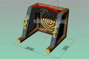Inflatable-Zone Design Outdoor Interactive Competition Single Axe Throwing Inflatable Game