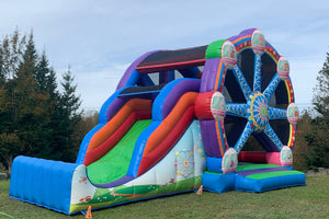 Ferris Wheel Bounce House Slide Combo Inflatable Jumper Childrens Bouncy Castle Birthday Party