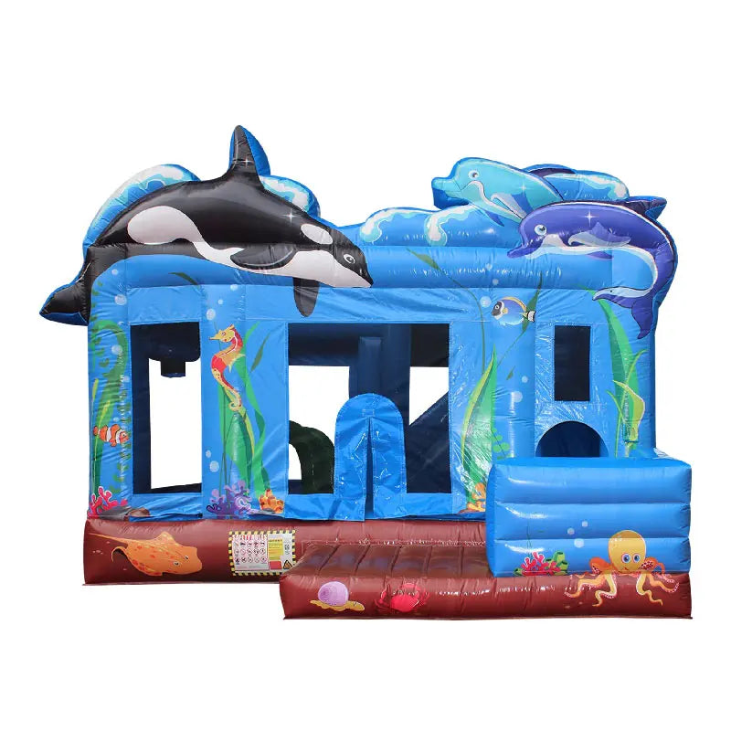 Under The Sea Bouncy Castle Bounceland Ultimate Combo Jumper Bounce House Dolphin Inflatable