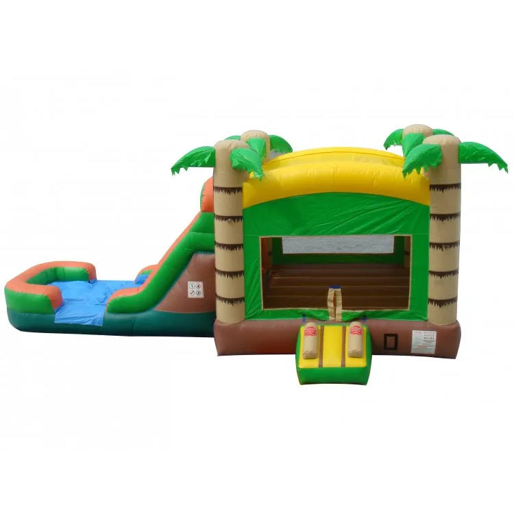 Bouncy Castle With Slide Bounce House Near Me Jumping Splash Combo Jungle Inflatables Fun Party