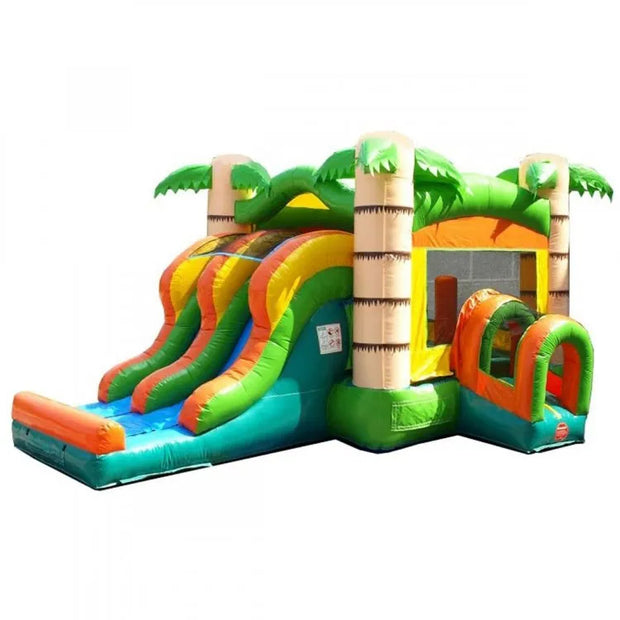 Inflatable Bouncy Castle Bouncer Tropical House Water Inflatables Slide Near Me Combo Party Kiddie