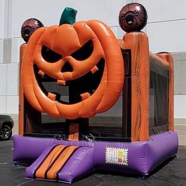 Halloween Pumpkin Bounce House Outdoor Inflatable Jumping Bouncy Castle Blow Up Party
