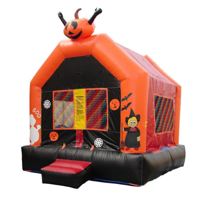 Halloween bounce house happy hop bouncy castle blow up jumper party bouncer play center