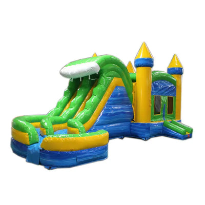 Castle Combo Wet Dry Bounce House Club Blow Up Water Slide Inflatable Party For Adults