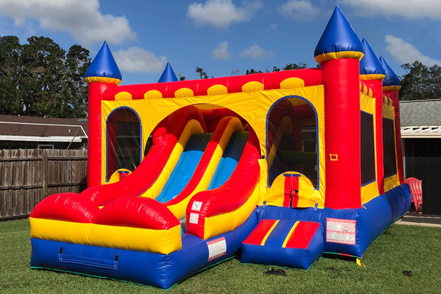 Combo Bounce House Big Blow Up Slide Play Yard Inflatable Bouncer Castle Fun Party For Adults