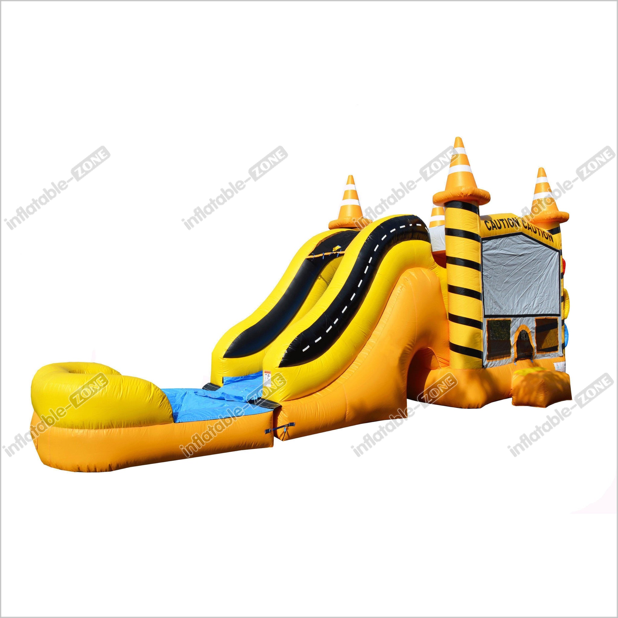 Construction Bounce House Slides Combo Outdoor Bouncy Castle Commercia ...