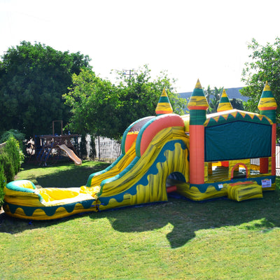 Backyard Bounce House Water Slide Combo Inflatable Bouncy Castle Party Packages Near Me