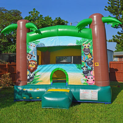 Safari Bounce House Ready Set Jump Inflatables Commercial Bouncy Castle And Soft Play
