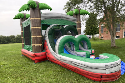 Double Slide Bounce House Water Slide Combo Wet Dry Largest Bouncy Castle Jump N Fun Inflatables