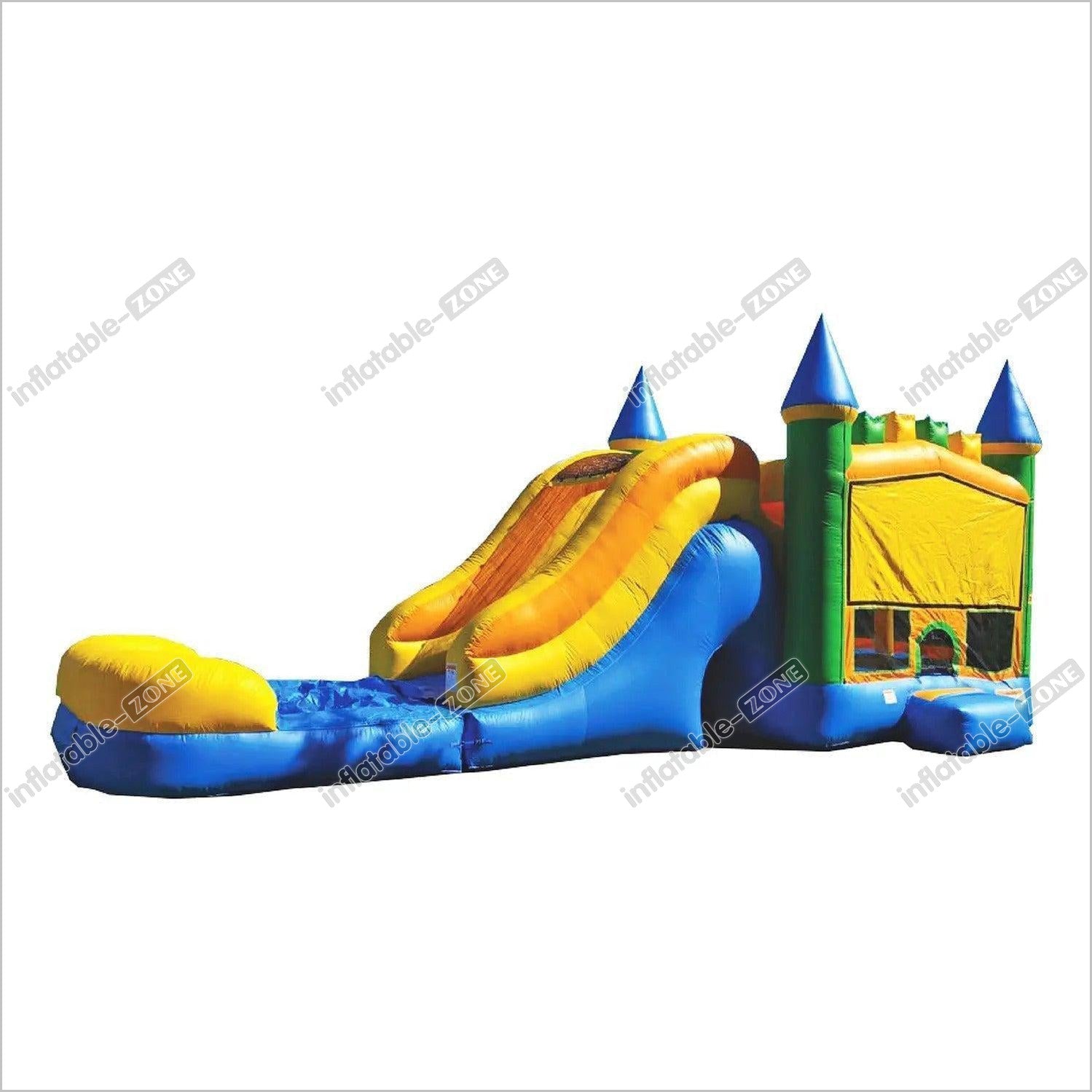 Large Bounce House Water Slide Combo Jump N Fun Inflatables Happy Hop