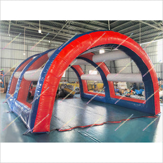 Backyard Inflatable Batting Cage Fun Sport Games To Play Inflatable Baseball Field Batting Cage Nets For Sale