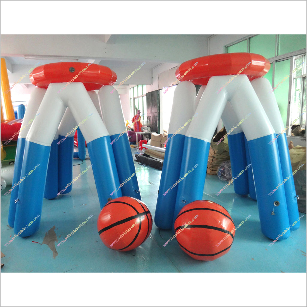 Basketball Hoop Inflatable Interactive Toys Stands Portable Shoot The