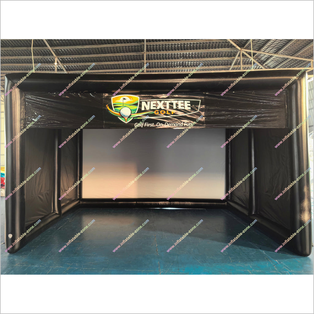 Best Commercial Golf Simulator Enclosure With Impact Screen Golf Pract
