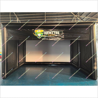 Best Commercial Golf Simulator Enclosure With Impact Screen Golf Practice Net Cage Golf Inflatable Simulators For Home Use