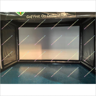Best Commercial Golf Simulator Enclosure With Impact Screen Golf Practice Net Cage Golf Inflatable Simulators For Home Use